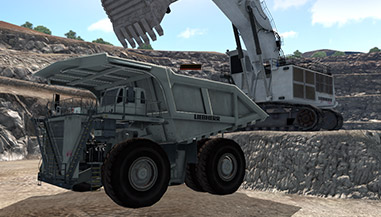 Комплект Conversion Kit® для мехлопаты/экскаватора Liebherr R996 с панелью Cat® Command for Hauling